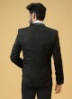 Black Wedding Wear Suit Set In Imported Fabric